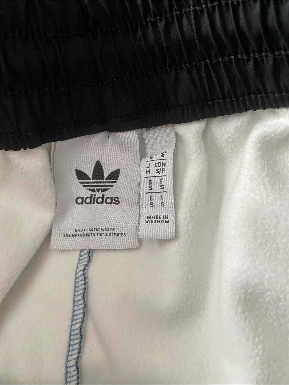 adidas Light Blue Speckle Joggers with Black Panels